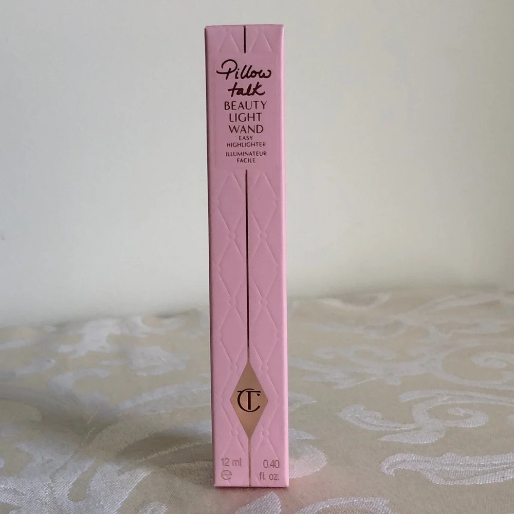 NIB Charlotte Tilbury Beauty Light Wand in Pillow Talk Original Full Size